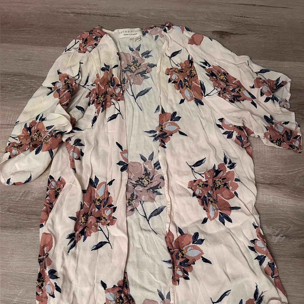 Saltwater Luxe swim coverup